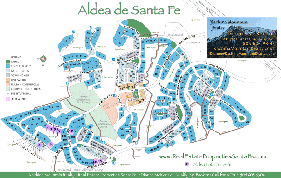 Location Map of the Aldea Lots