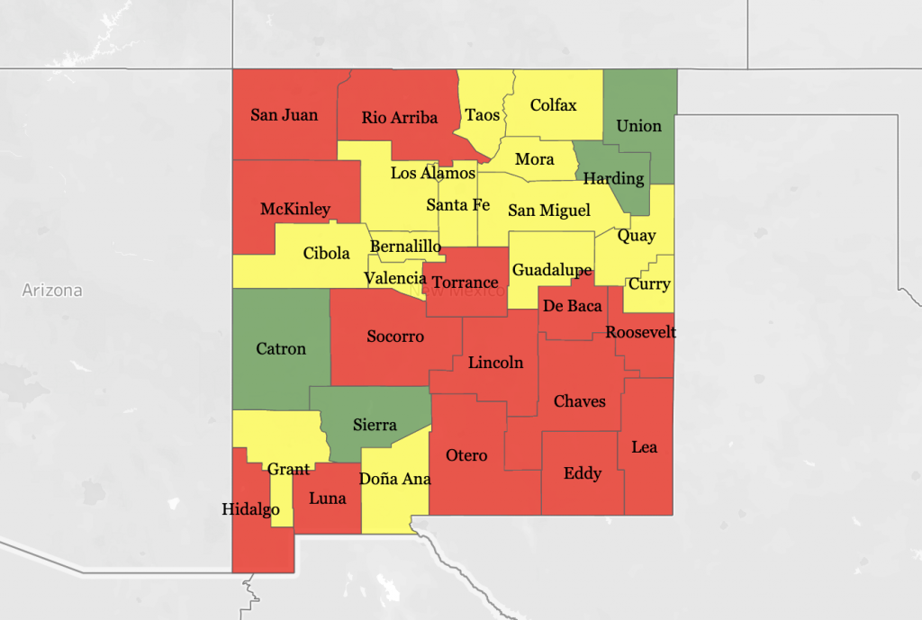 covid map per county