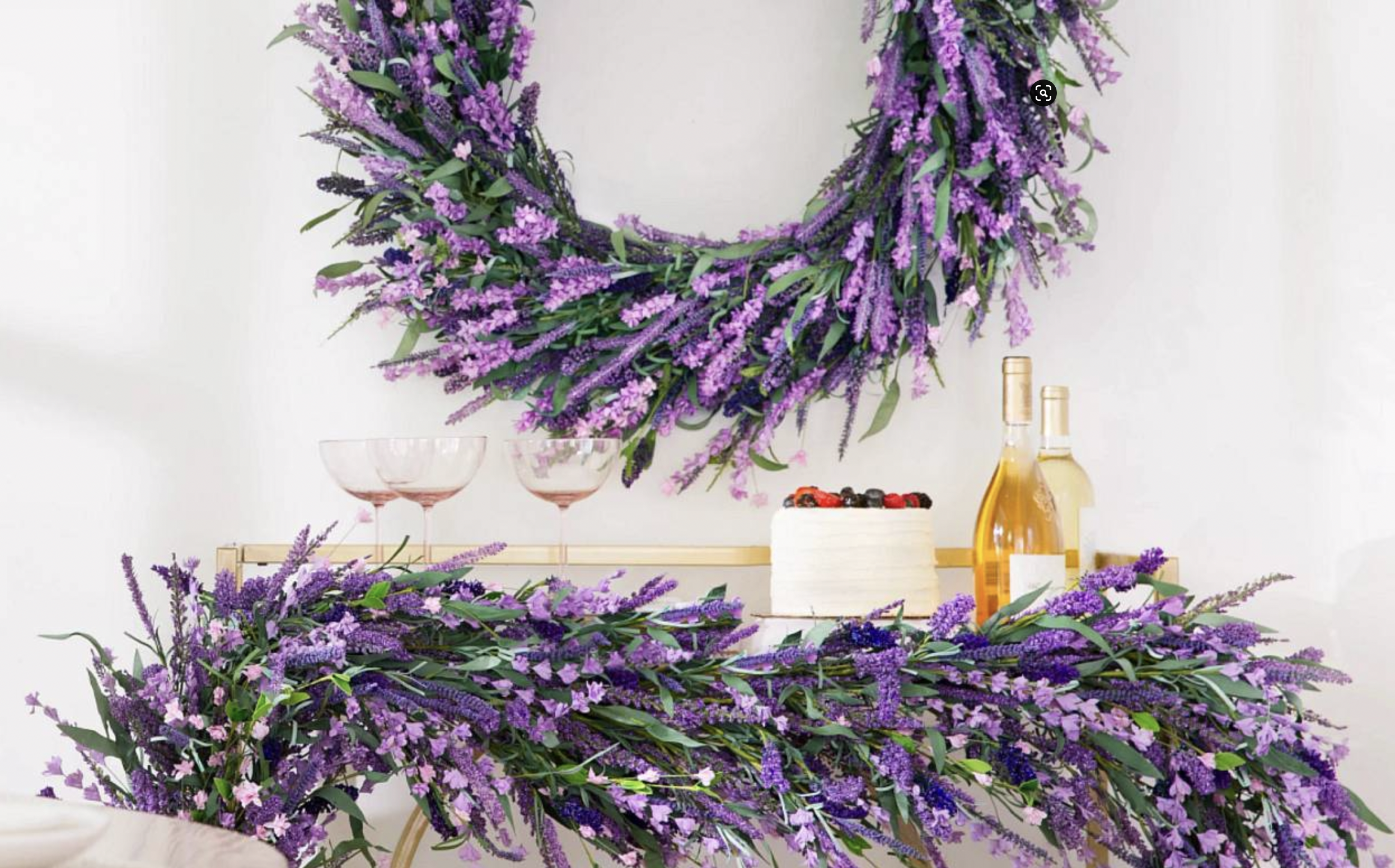 lavender wreath & garland