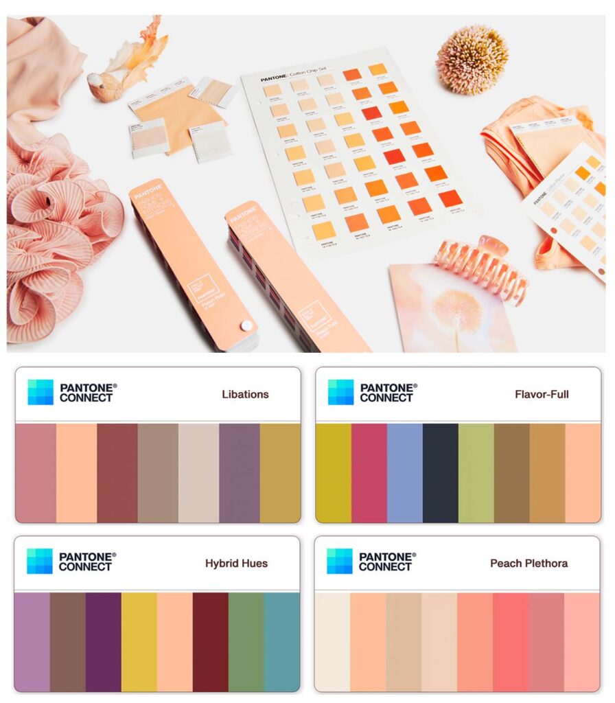 Pantone colors to use with Peach Fuzz